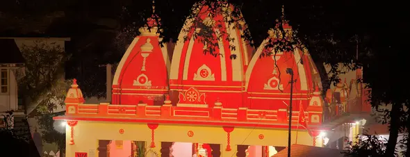 Original evening photograph of Kainchi Dham temple